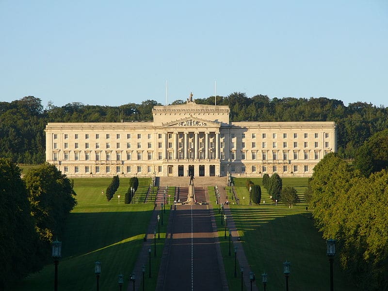 Palacio de Stormont, sede de la Asamblea norirlandesa.