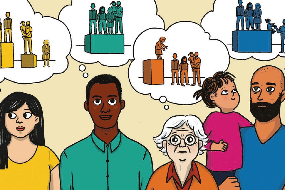 Preocupados por la desigualdad (ilustración: OCDE)