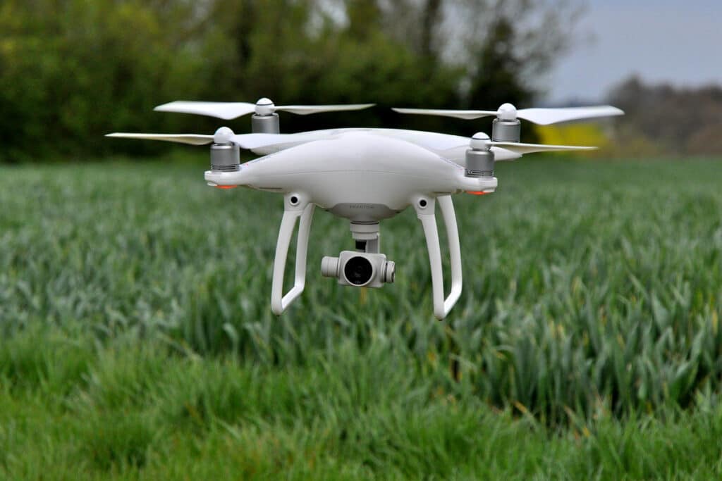 Dron del tipo DJI Phantom 4 utilizado en Dublín