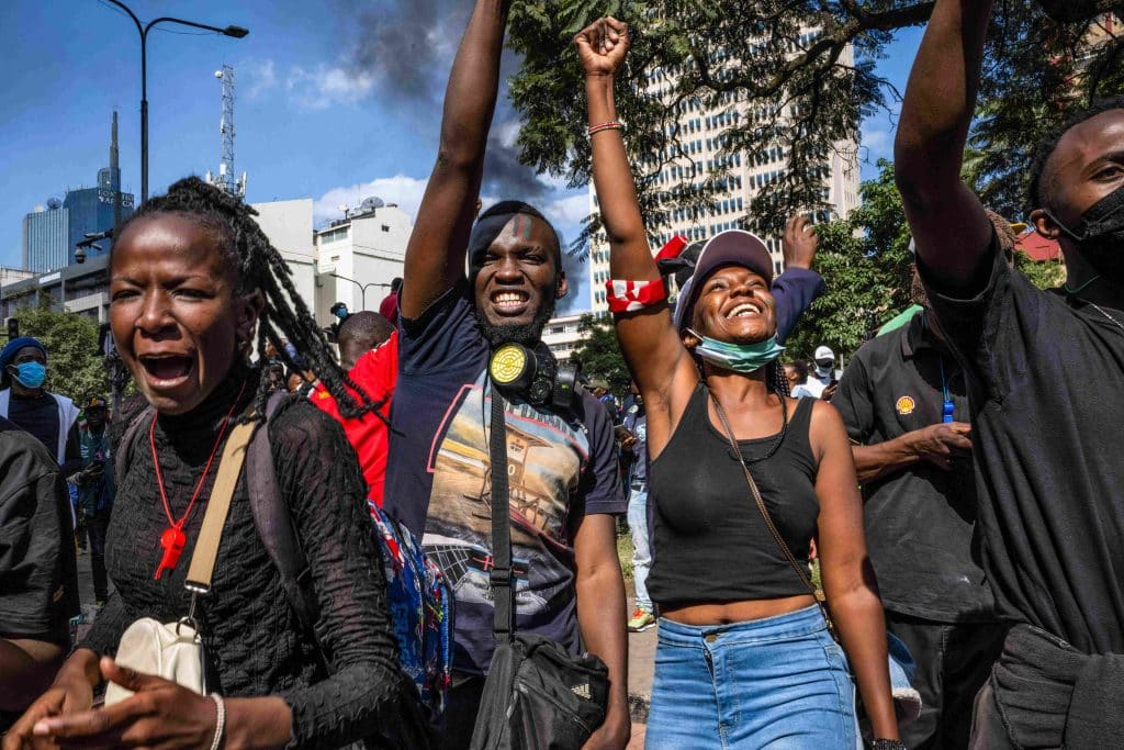 Protestas de los jóvenes en Kenia