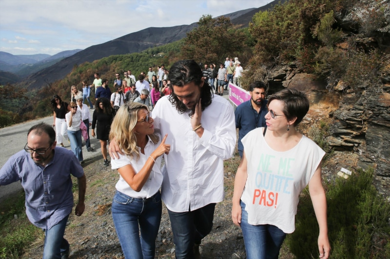 Yolanda Díaz y Oliver Laxe